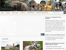 Tablet Screenshot of originalworldtravel.com